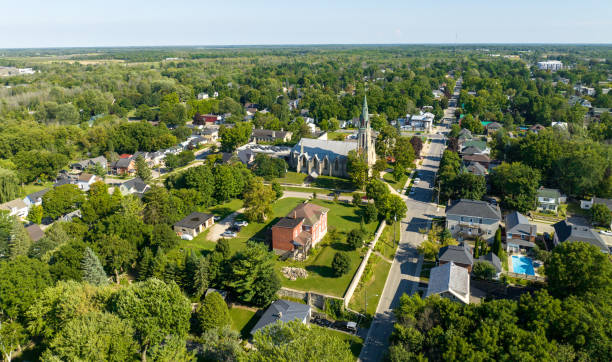 istock Aerial townscape Perth Ontario, Canada 1457497684