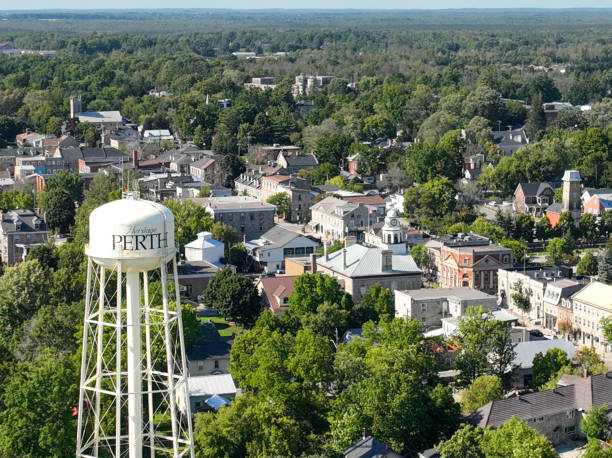 istock Aerial townscape Perth Ontario, Canada 1457497704
