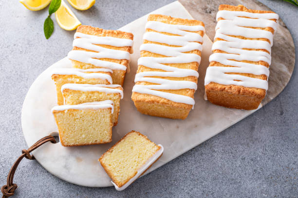 istock Lemon pound cake frreshly baked with sugar glaze 1457502455