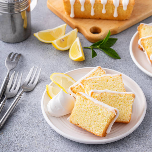 istock Lemon pound cake frreshly baked with sugar glaze 1457502458