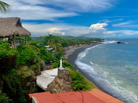 El Sunzal Beach view in El Salvador