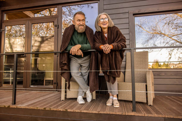 istock Man and woman peacefully spending time in the counttyside 1457507533