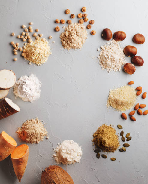 istock Different gluten free and vegan flours 1457509269