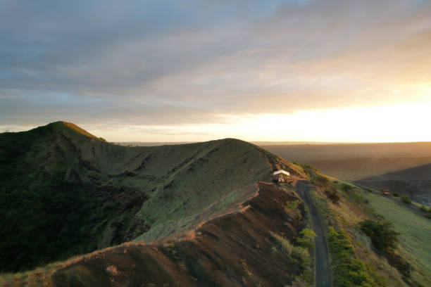 istock Hiking path on peak of San Pedro crater 1457513705