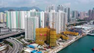 istock Drone view of High density living in Hong Kong 1457515787