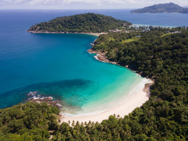 istock Tropical sea beach aerial view 1457517022