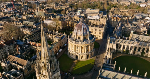 istock high Angle Drone Shot of Radcliffe Camera and Bodleian Library 1457518857
