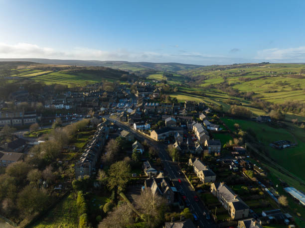 istock Drone Shot of Haworth, West Yorkshire 1457520568