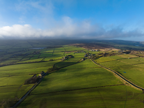 Aerial View of Farmland in the Worth Valley