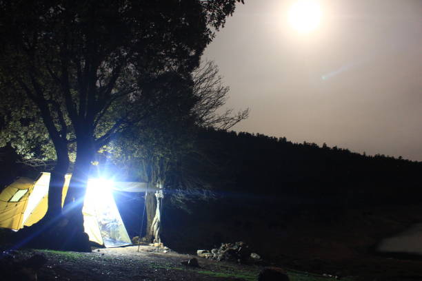 istock Overnight camping at Agulmam Azgza lake 1457523013