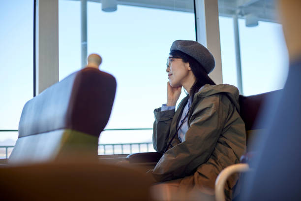 istock Japanese woman traveling alone 1457527039