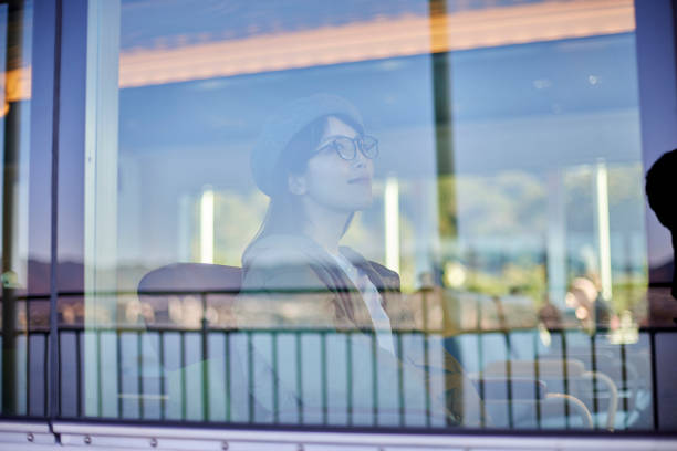 istock Japanese woman traveling alone 1457527067