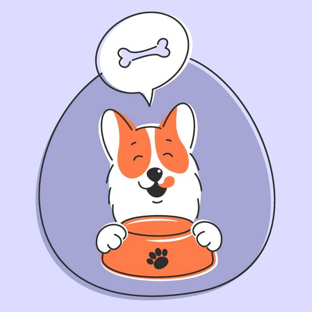 illustrations, cliparts, dessins animés et icônes de animalerie 05 - thought bubble dog dog bone cartoon