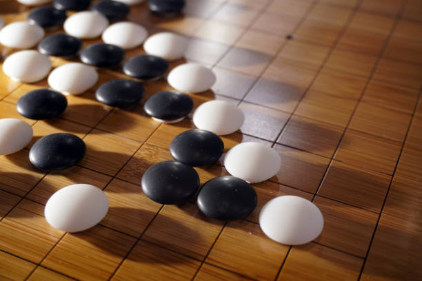 istock Chinese Go or Weiqi game board. 1457530316