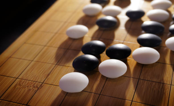 istock Chinese Go or Weiqi game board. 1457530318