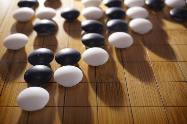 istock Chinese Go or Weiqi game board. 1457530335