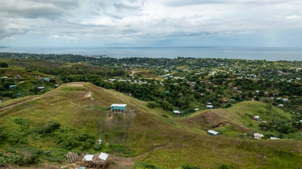 istock View of Honiara suburbs and harbour from the mountainside. 1457532149