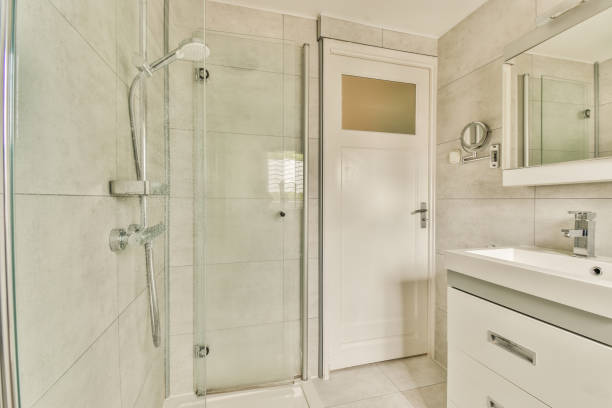 istock Toilet and shower in bathroom 1457533187