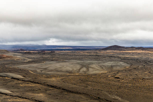 A View looking to the west from the top of Haverfjall Volcano.