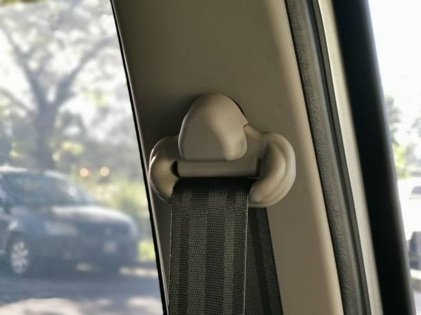 istock Image of car seat belt anchor ring. 1457536535
