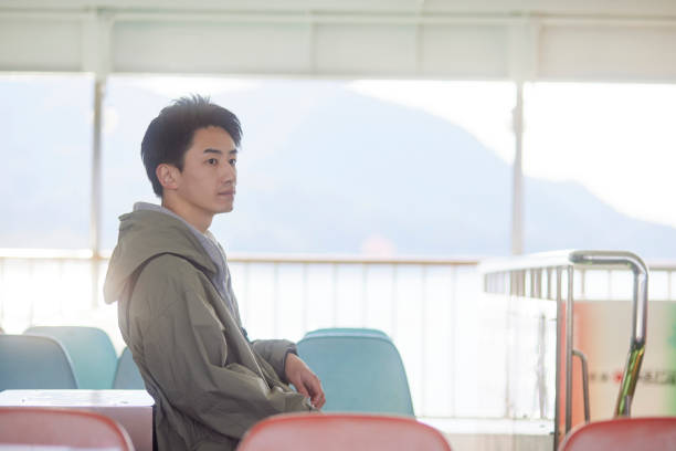 istock Japanese young man enjoy traveling alone 1457536673