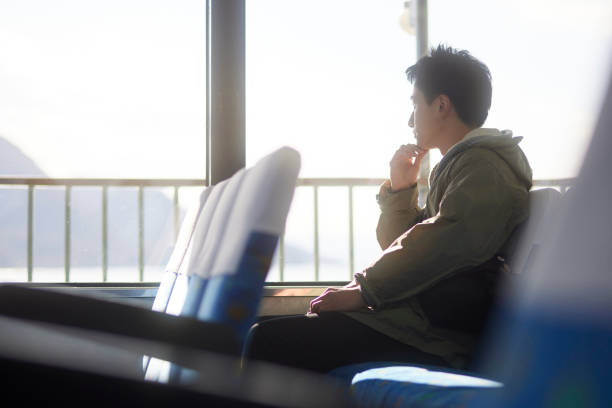 istock Japanese young man enjoy traveling alone 1457536676