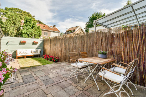 istock Neat patio with sitting area 1457536842