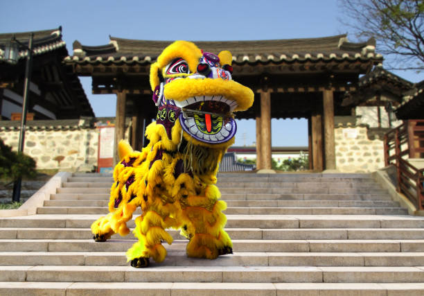 istock Chinese New Year lion dance celebration 1457538171