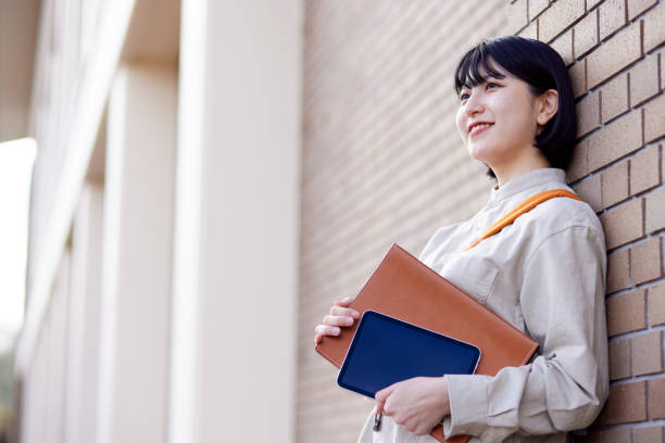 istock Japanese college girl 1457538352