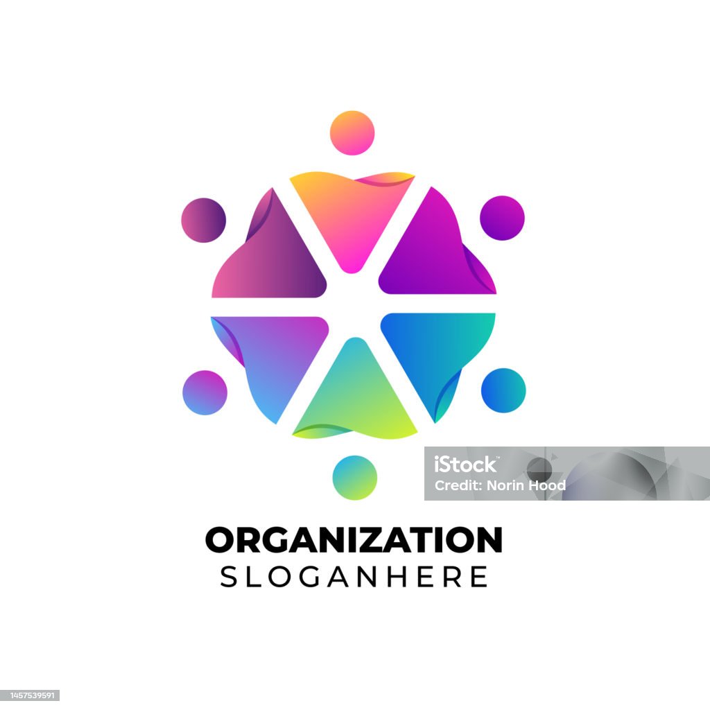 Gradient Organization Community Vector Design Illustration Symbol Stock ...