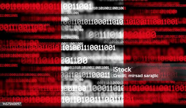Flag Of Peru On Binary Code Stock Illustration - Download Image Now ...