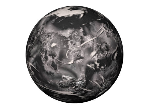 istock digitally rendered planet mercury isolated on white background. 1457540143