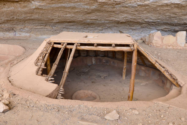 istock Ancient Kiva replica at Mesa Verde cliff house 1457542693