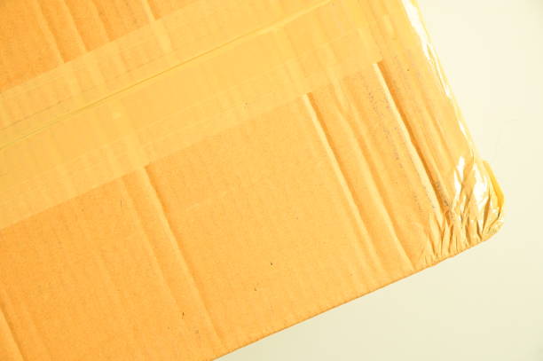istock brown box packaging for shipping, paper textured 1457546044