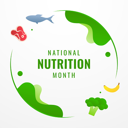 National Nutrition Month Design Background