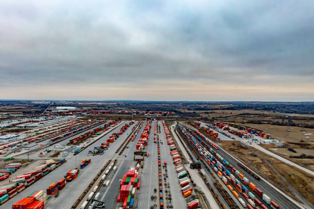 istock Canadian Pacific CPRailway Vaughan Intermodal Terminal in Kleinburg, Canada 1457554493