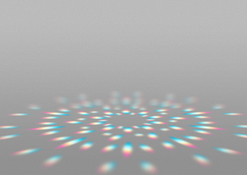 Background image of a shiny circle. rainbow-colored prism.