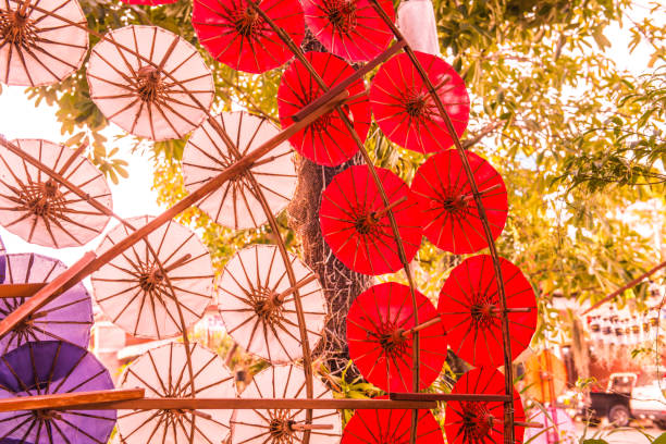 istock Background of Thai native umbrella 1457562257