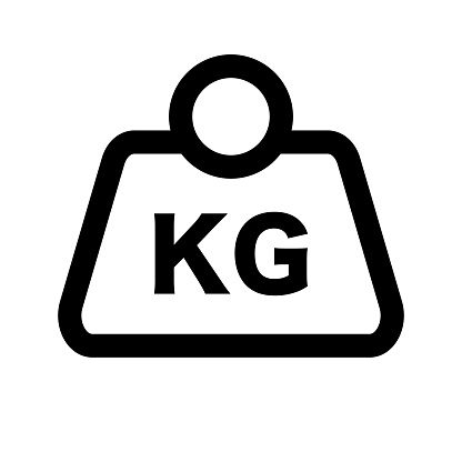 Kg Kilogramm Symbol Muskel Und Gewichtswägung Vektor Stock Vektor Art