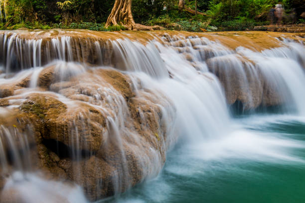 istock Tansawan waterfall in Doi Phu Nang national park 1457575497