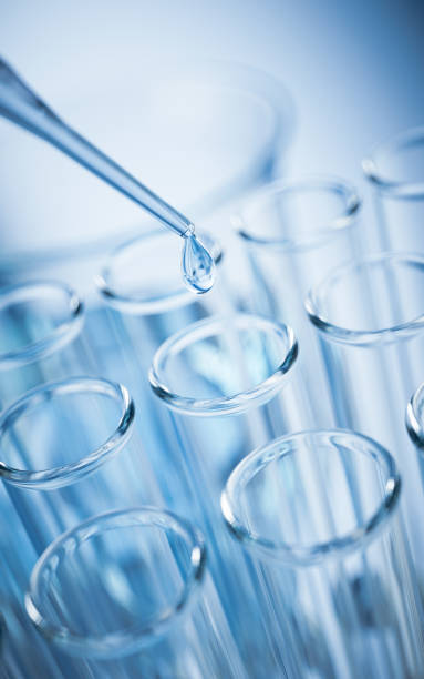 istock Chemical glassware in the laboratory, 3d rendering. 1457575937