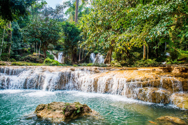 istock Tansawan waterfall in Doi Phu Nang national park 1457575986