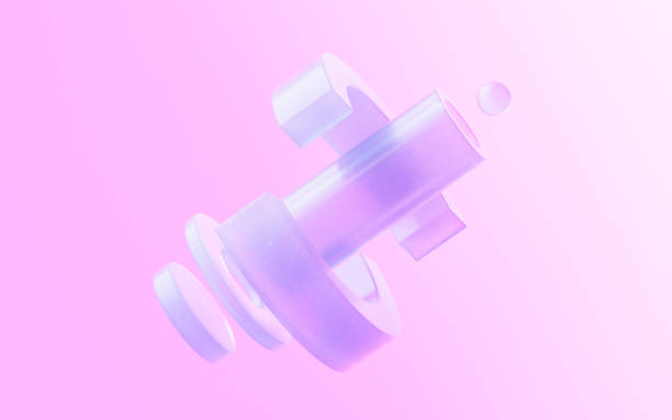 istock Abstract glass geometries, 3d rendering. 1457581169