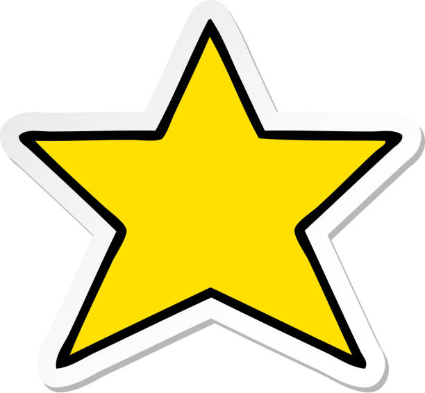 Foil Star Stickers - Gold