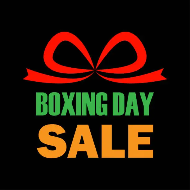 Vector illustration of Boxing sale day. Promotion poster. Sale off banner. Vector illustration.