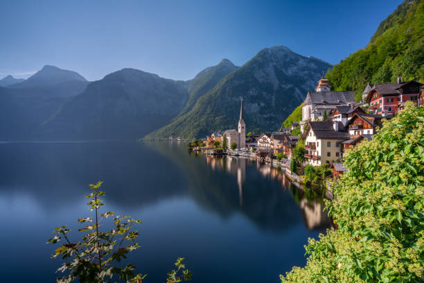 istock Famous Viewpoint of Hallstatt in Austria 1457593307