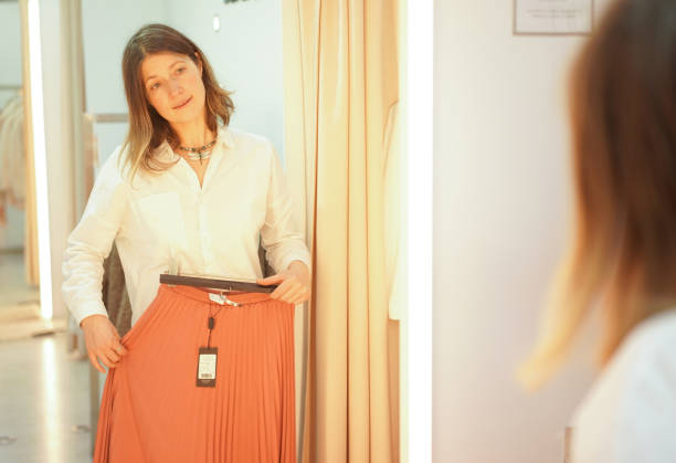 istock Everyday shopping in clothing store 1457597848