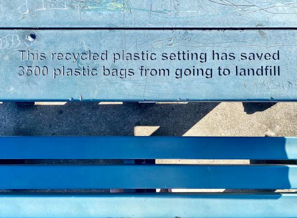istock Park Bench Made of Recycled Materials 1457599264