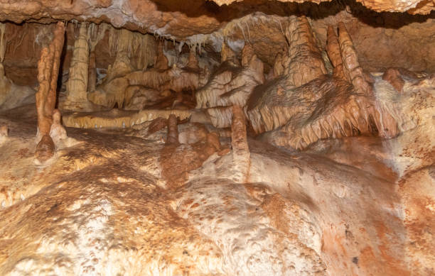 istock stalactites and stalagmites in an underground cave 1457602553