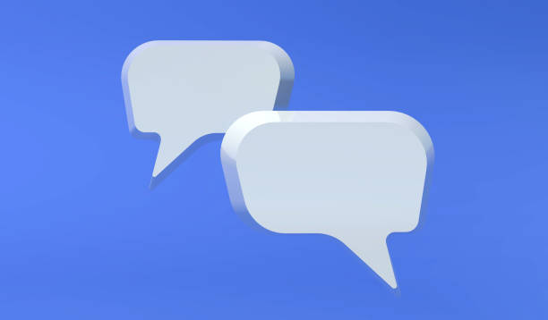 istock Cute talk icon or chat icon and emotion icon 3d render. 1457606622